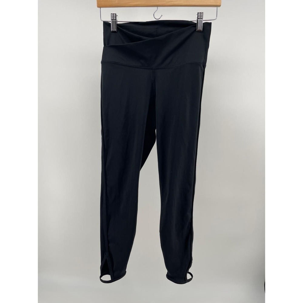 Nike Dri-FIT Leggings Womens M‎ Black High Rise Stirrup Stretch Athletic